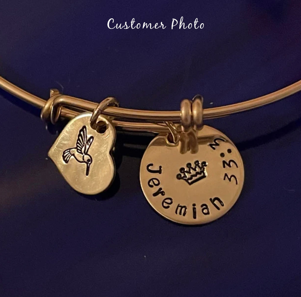 14K Gold-Filled 5/8" round disc - Custom Personalized charm