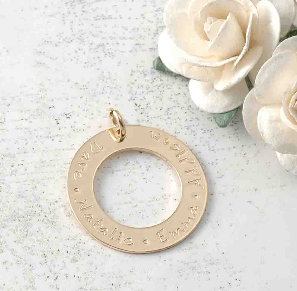 Add A Charm - 1" Washer Style Gold-Filled Open Circle