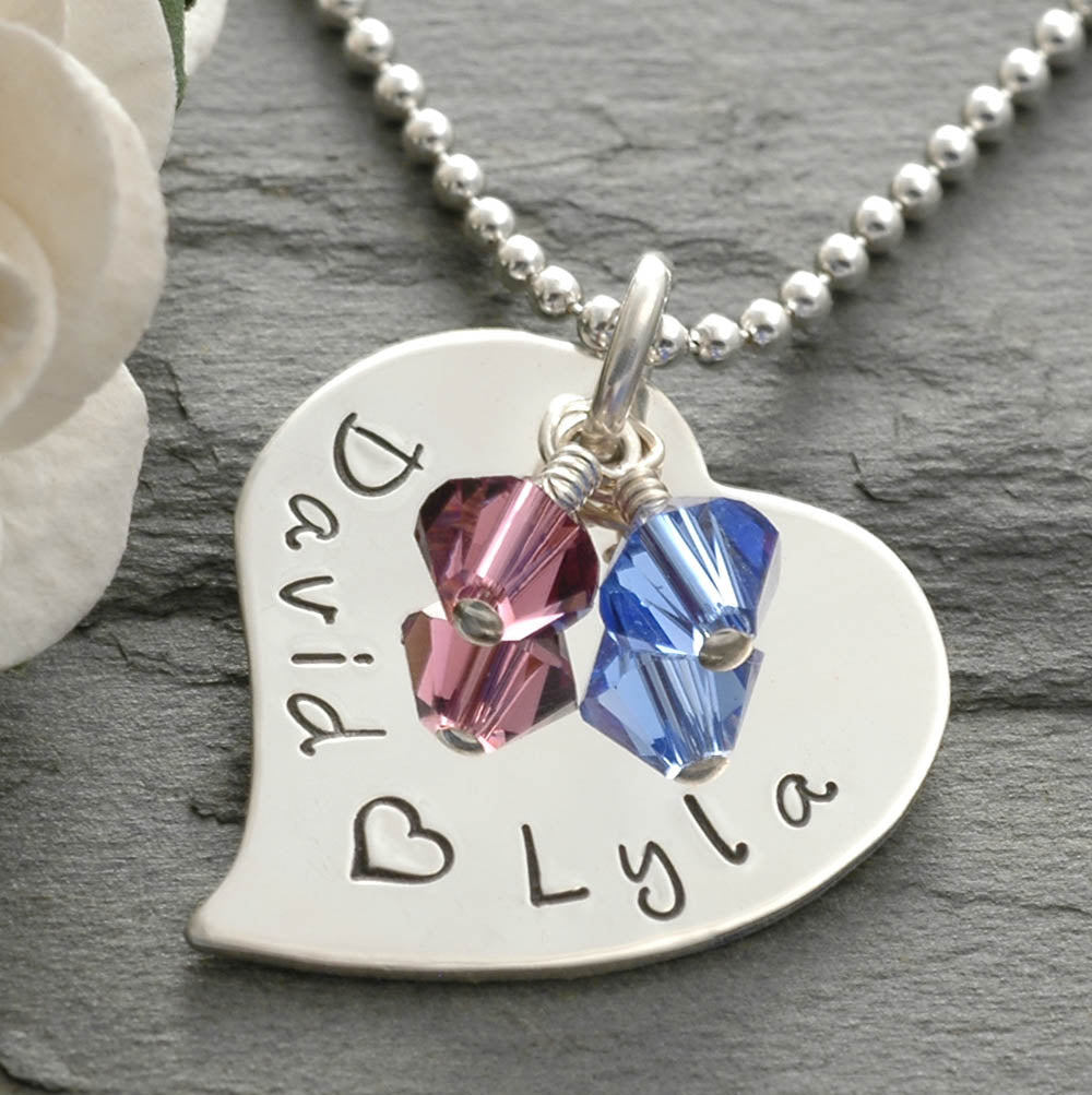 Sterling Silver Heart Add On Charm - Personalized - 0.75 inch wide - 3/4"