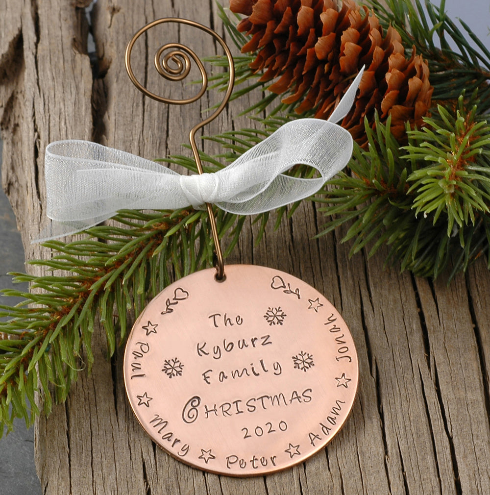 Personalized Family Christmas Ornament Family Names Christmas 2020