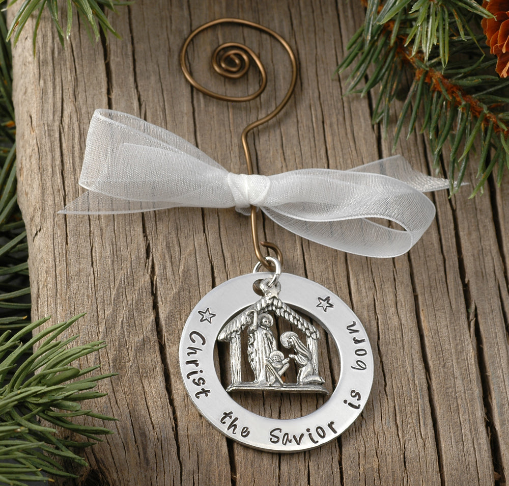 Christ the Savior is Born Christmas Ornament