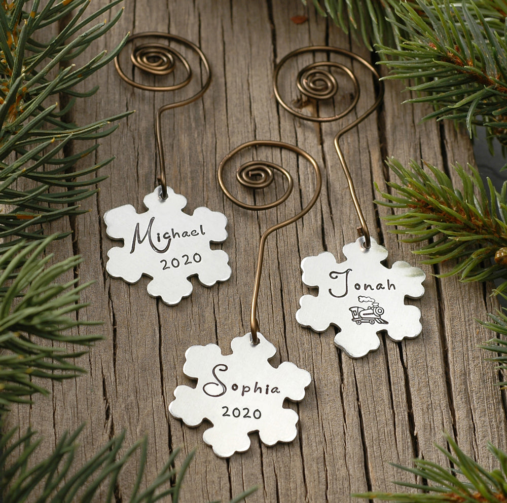 Tiny Personalized Snowflake Ornament 2020 - Custom Made to order