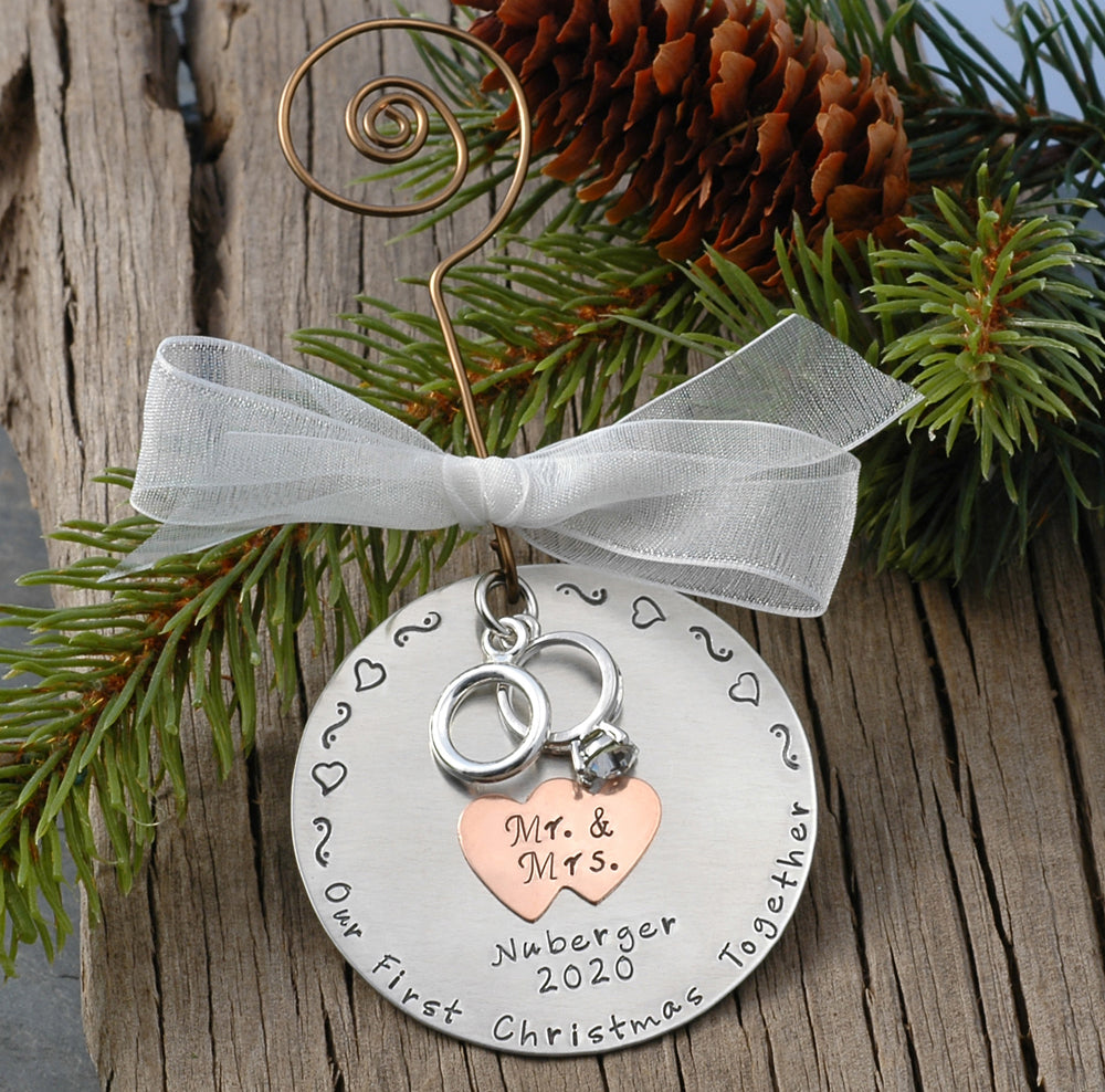 Personalized Wedding Christmas Ornament Our First Christmas Together as Mr. & Mrs. 2020