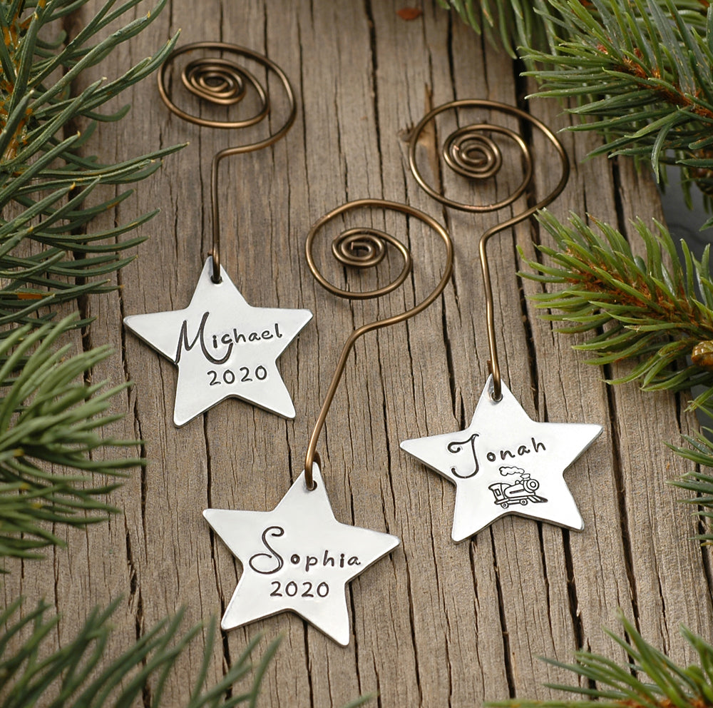 Tiny Personalized Star Ornament 2020 - Custom Made to order